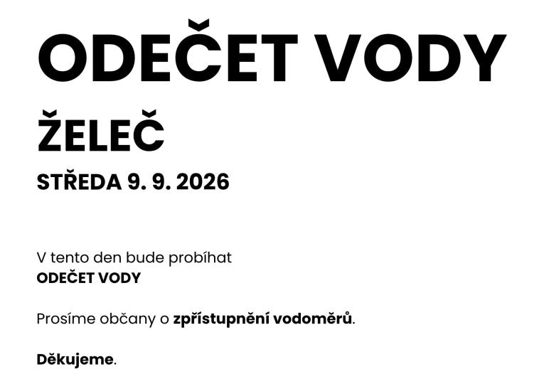 Odečty vody